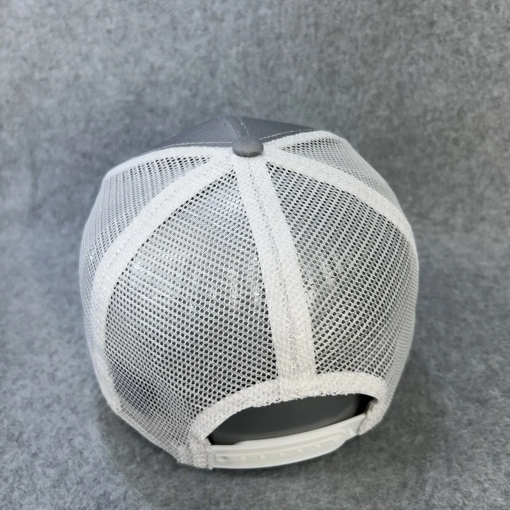 Chevrolet Trucker Hat Snapback Gray White Mesh Back Cap